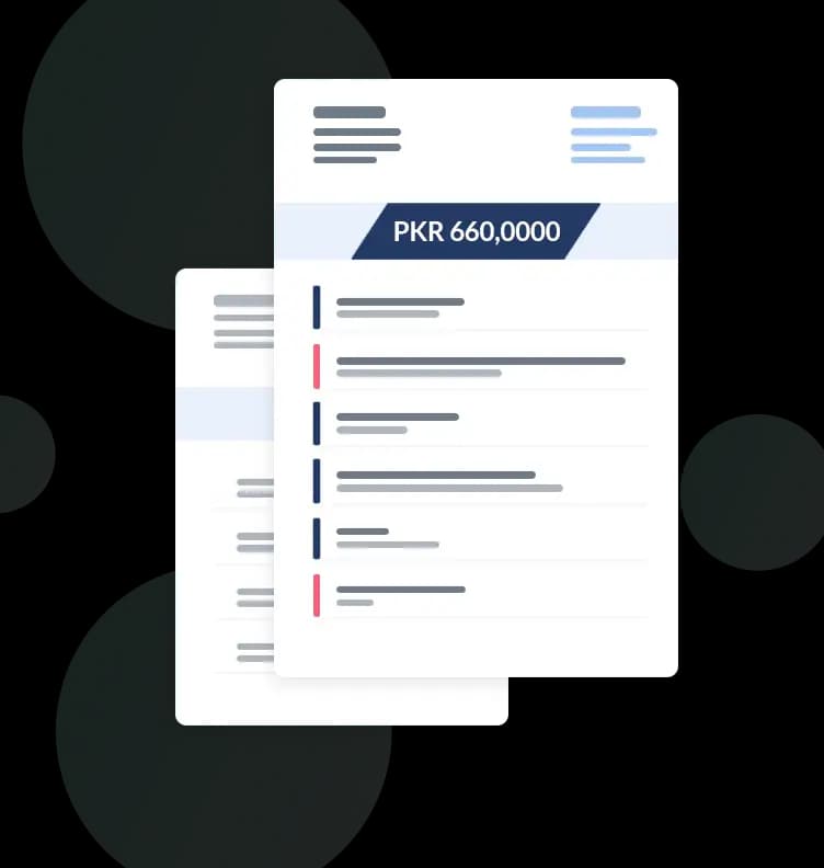 Financial report illustration